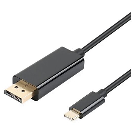 Type C USB 3.1 To Displayport Çevirici Dönüştürücü Adaptör Kablosu 1,8mt