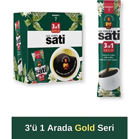 Les Cafes Sati 3'ü 1 Arada Gold Intensity 7 Kahve 18 gr 20'li
