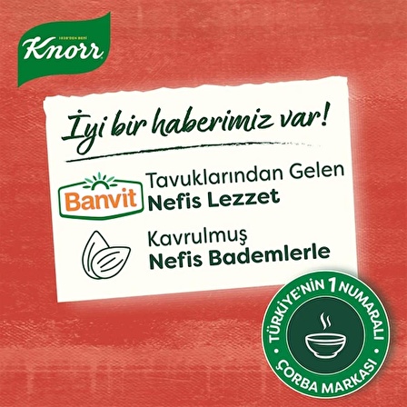 Knorr Bademli Tavuk Çorbası 75g x9 Adet