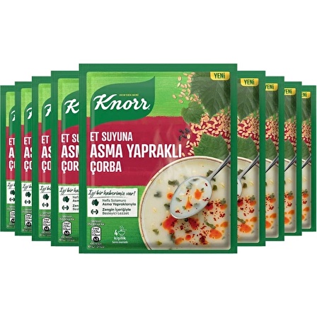 Knorr Et Suyuna Asma Yapraklı Çorba 75g x9 Adet