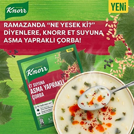 Knorr Et Suyuna Asma Yapraklı Çorba 75g x9 Adet