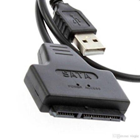 2.5 HDD 7+15 Pin Sata 22 Pin USB 2.0 Harddisk Bağlantı Kablosu