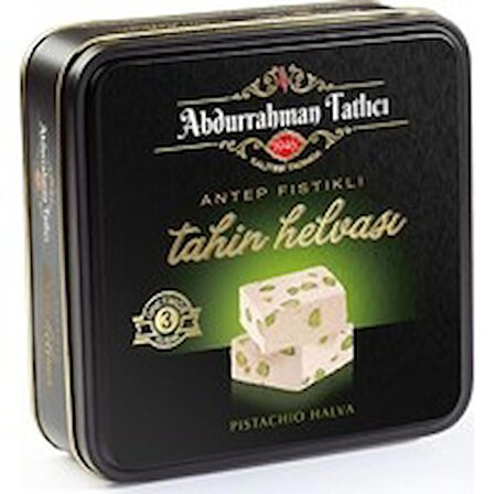 Abdurrahman Tatlıcı 3. Kuşak Antep Fıstıklı Teneke Helva 1 kg