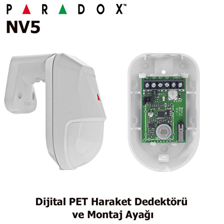 Paradox Nv5 Dijital Pet Haraket Dedektörü Ve Montaj Ayağı