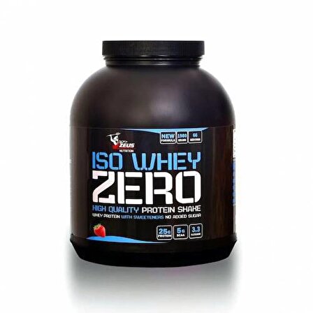 Zeus Nutrıtıon Iso Whey Zero Protein Tozu 2300Gr-Kurabiye-Aroma-Shaker-Hediye