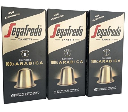 Segafredo %100 Arabica Nespresso Uyumlu Kapsül Kahve 30'lu