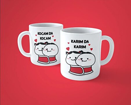 Kocam da Kocam , Karım da Karım 2'li Baskılı Kupa Bardak