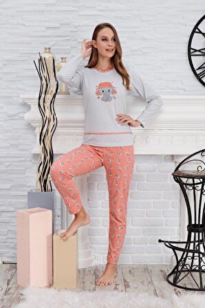 Çelebi 526 Kadın Uzun Kollu Pijama Takım
