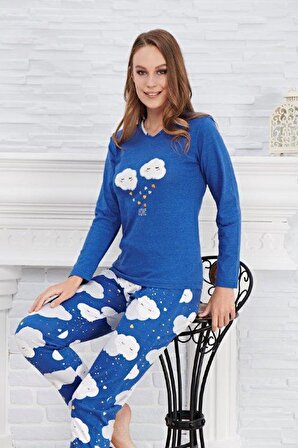 Çelebi 502 Kadın Uzun Kollu Pijama Takımı