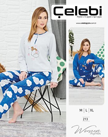 Çelebi 213 Kadın Uzun Kol Pijama Takım