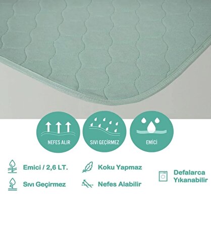 ABSO yıkanabilir sıvı geçirmez yatak koruyucu 75x90 cm