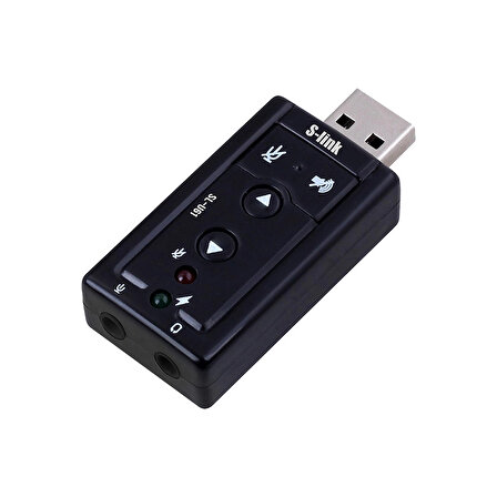 S-LINK SL-U61 USB SES KARTI 2.0 ÇEVİRİCİ ADAPTÖR (4324)