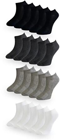 Erkek Likra Çorap 12 Çift Kısa Bilek Boy Erkek Spor Patik Çorap Asorti Renk Ve Desen Erkek Patik Likra Çorap