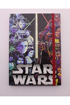 Lastikli Çizgisiz Sert Kapak Star Wars Defter