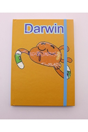 Lastikli Noktalı Sert Kapak Darwin Ve Gumball Defter