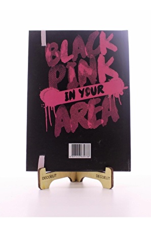 Lastikli Noktalı Sert Kapak Black Pink Defter