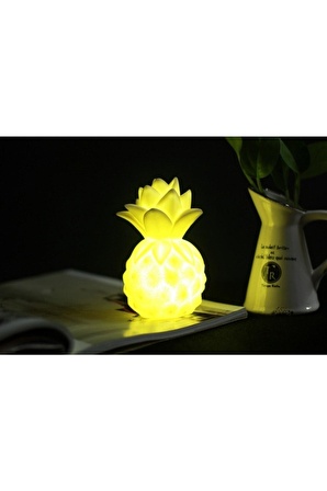 Dekoratif Hediye Ananas Gece Lambası Led Işıklı Silikon Lamba Ücretsiz Kargo