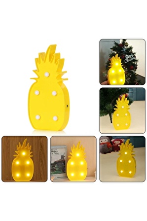 Dekoratif Hediye 3d Led Işıklı Ananas Masa Duvar Gece Lambası Ücretsiz Kargo