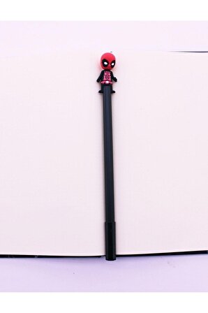 Deadpool Tükenmez Kalem 1 Adet Siyah Renk deadpool Tükenmez Kalem Siyah Mürekkep