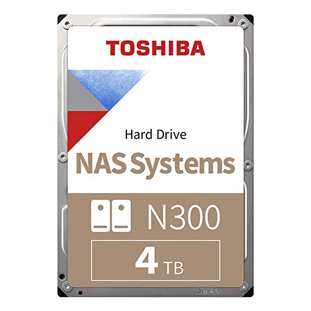 Toshiba N300 HDWG440UZSVA Sata 3.0 7200 RPM 3.5 inç 4 TB Nas Harddisk