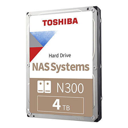Toshiba N300 HDWG440UZSVA Sata 3.0 7200 RPM 3.5 inç 4 TB Nas Harddisk