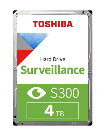 Toshiba S300 3.5 İnç 4 TB 5400 RPM Sata 3.0 Harddisk 