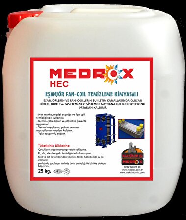 MEDROX HEC-Eşanjör Temizleme Kimyasalı 25 kg