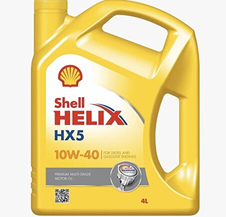 Shell Helix HX5 10W-40 Motor Yağı 4 Litre Üretim 2023