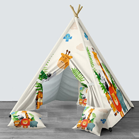 Sarı Bebek, Çocuk Odası Minderli/Mindersiz Oyun Evi, Çadırı Model 0288