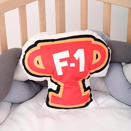 Kırmızı F-1 Bebek, Çocuk Odası Uyku Arkadaşı Peluş Oyuncaklar Model 093