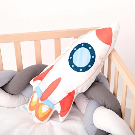 Beyaz Roket Bebek, Çocuk Odası Uyku Arkadaşı Peluş Oyuncaklar Model 095