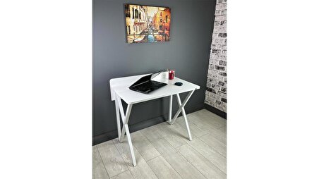 Hey Hayal Çalışma Masası Metal 90 x 76 cm Beyaz 