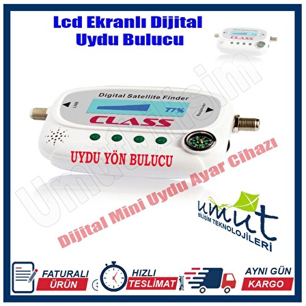 Acr 120 Lcd Ekranlı Pusulalı Ses İkazlı Digital Uydu Bulucu 