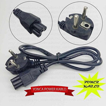 YONCA POWER PAVIR ENERJİ ELEKTRİK GÜÇ KABLOSU 1,5 METRE 1.5Mt BİLGİSAYAR NOTEBOOK PC LAPTOP KABLOSU
