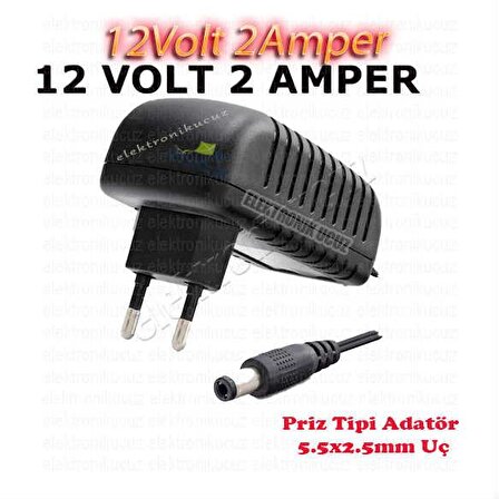EU-03 Umut Bilişim Teknolojileri sevkiyatı ile 12V 2A Adaptör 2 Amper 12 volt adaptör