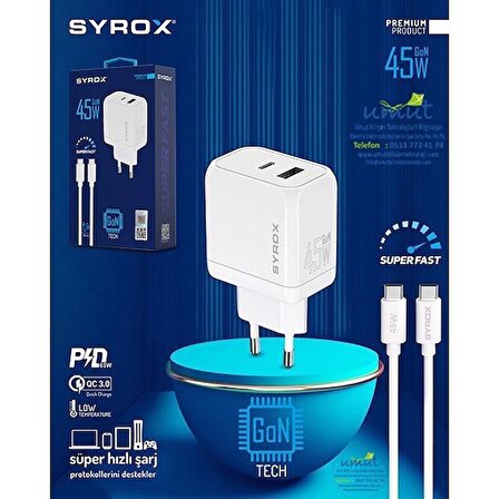 Umut Bilişim 45W Hızlı Şarj 3.0 Dual Usb Çıkışlı Araç Şarj Başlık