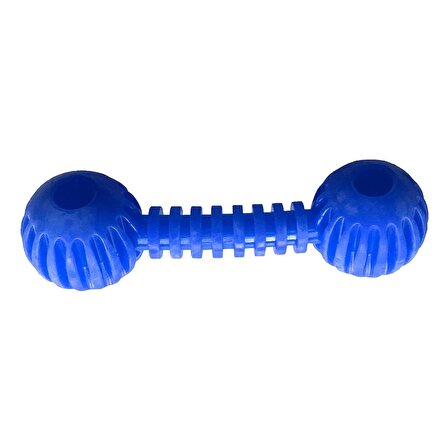 Playfull Sağlam Plastik Dental Dumbel Köpek Oyuncağı 12 x 3,5 cm Mavi