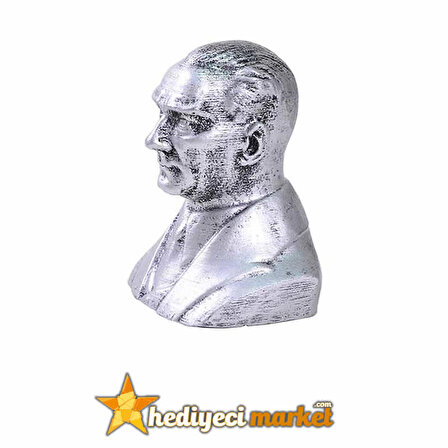 Mustafa Kemal Atatürk - Gümüş Büst Biblo