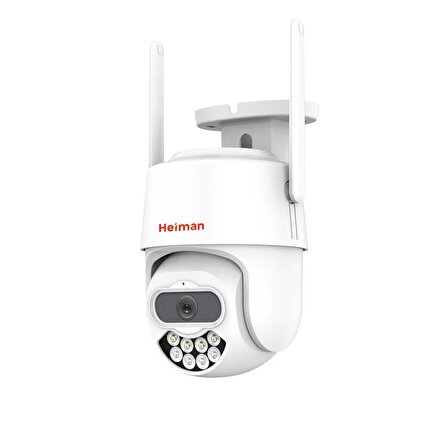 Heiman HM-610 2MP FULL HD Gece Görüşlü PTZ 360° Hareketli Wifi Kamera