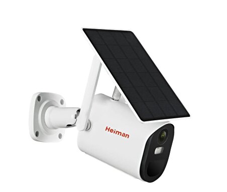 HEİMAN HM-860 4G SİM Kartlı Solar Panelli Güneş Enerjili HD Sabit Bullet Kamera