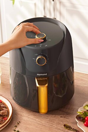 Airfryday 2505h 8 Farklı Programlı, Yağsız fritöz 4,3 Litre Airfryer