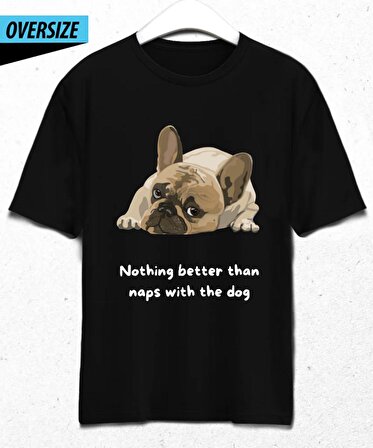 Unisex - Dog Özel Tasarım T-shirt ( L Beden )
