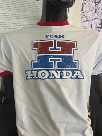 Honda H Logolu Beyaz T-shırt
