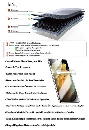 Honor 90 Kavisli Ekran Koruyucu Nano Polimer Film - Ultra Darbe Emici Etkin Koruma - Ekranı Tam Kaplar