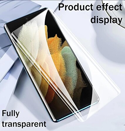 Redmi Note 13 Pro Plus Kavisli Ekran Koruyucu Nano Polimer Film - Ultra Darbe Emici Etkin Koruma - Ekranı Tam Kaplar