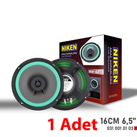 Niken Araç Hoparlörü 16Cm 6.5 İnç / 1 Adet