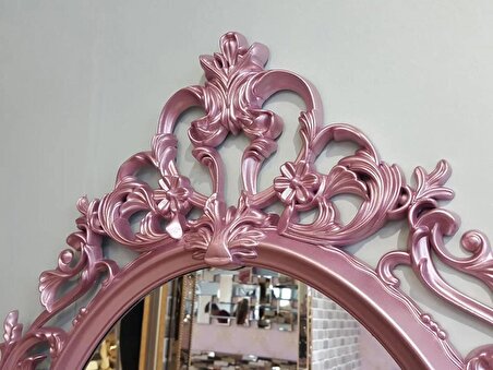Ayna Denizi Vintage Lilac Taç Model Lila Renk Dekoratif Ayna