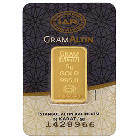 5 gr IAR Gram Külçe Altın 