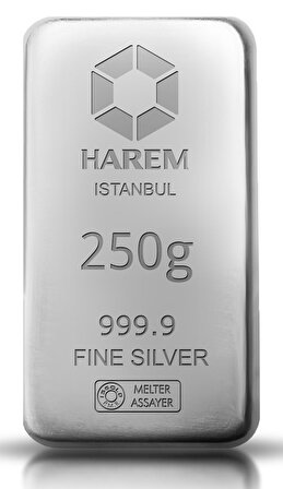 250 Gram Gümüş Külçe