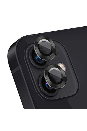 SKV MOBILE Iphone 13/13 Mini  Siyah  Kamera Koruyucu Lens Koruyucu